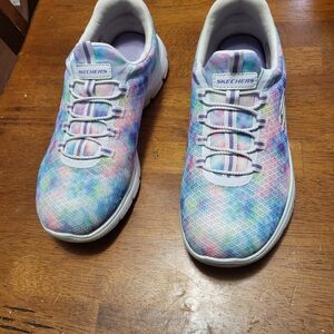 Skechers Women's Multicolor Tie-Dye Sneakers
